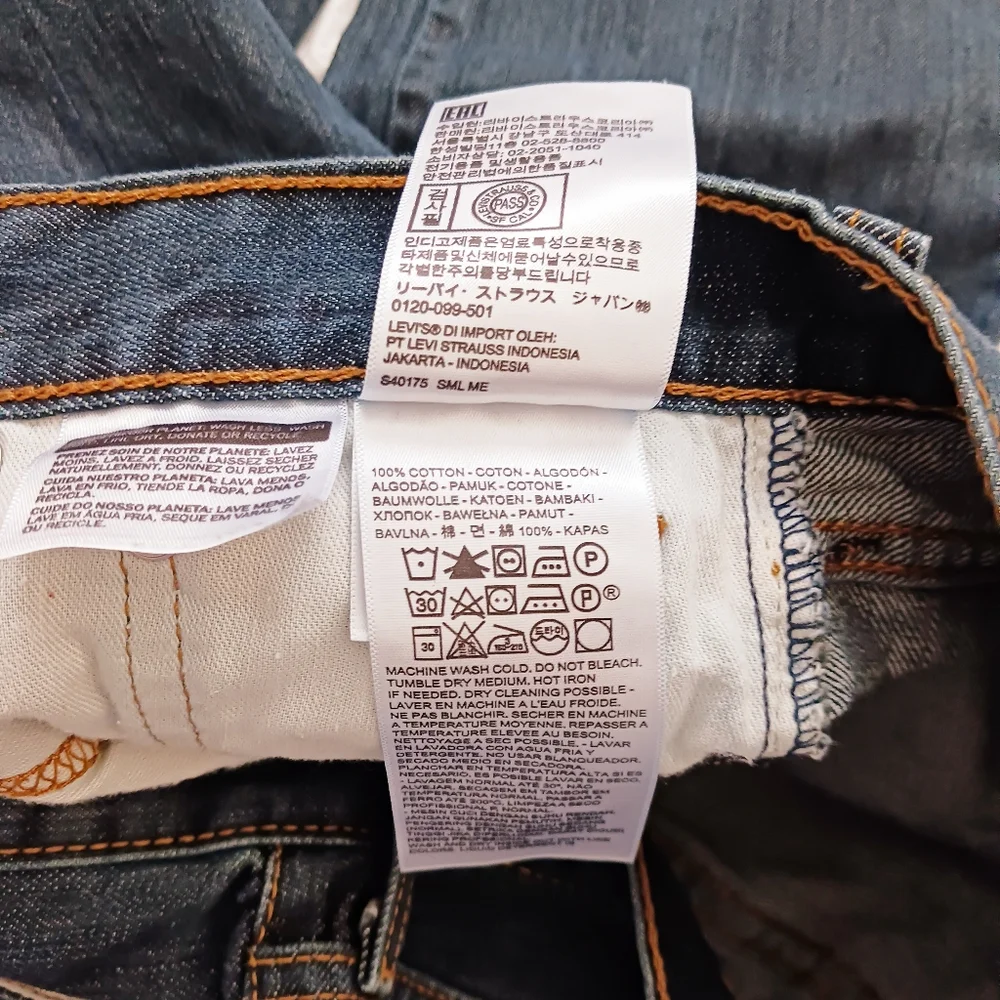 Levi's Straight Fit Jeans SZ 29x30 EUC - Picture 5 of 5